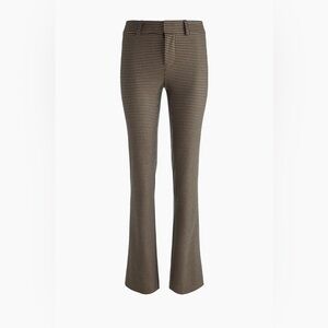 Alice + Olivia Brown Houndstooth Flare Pants